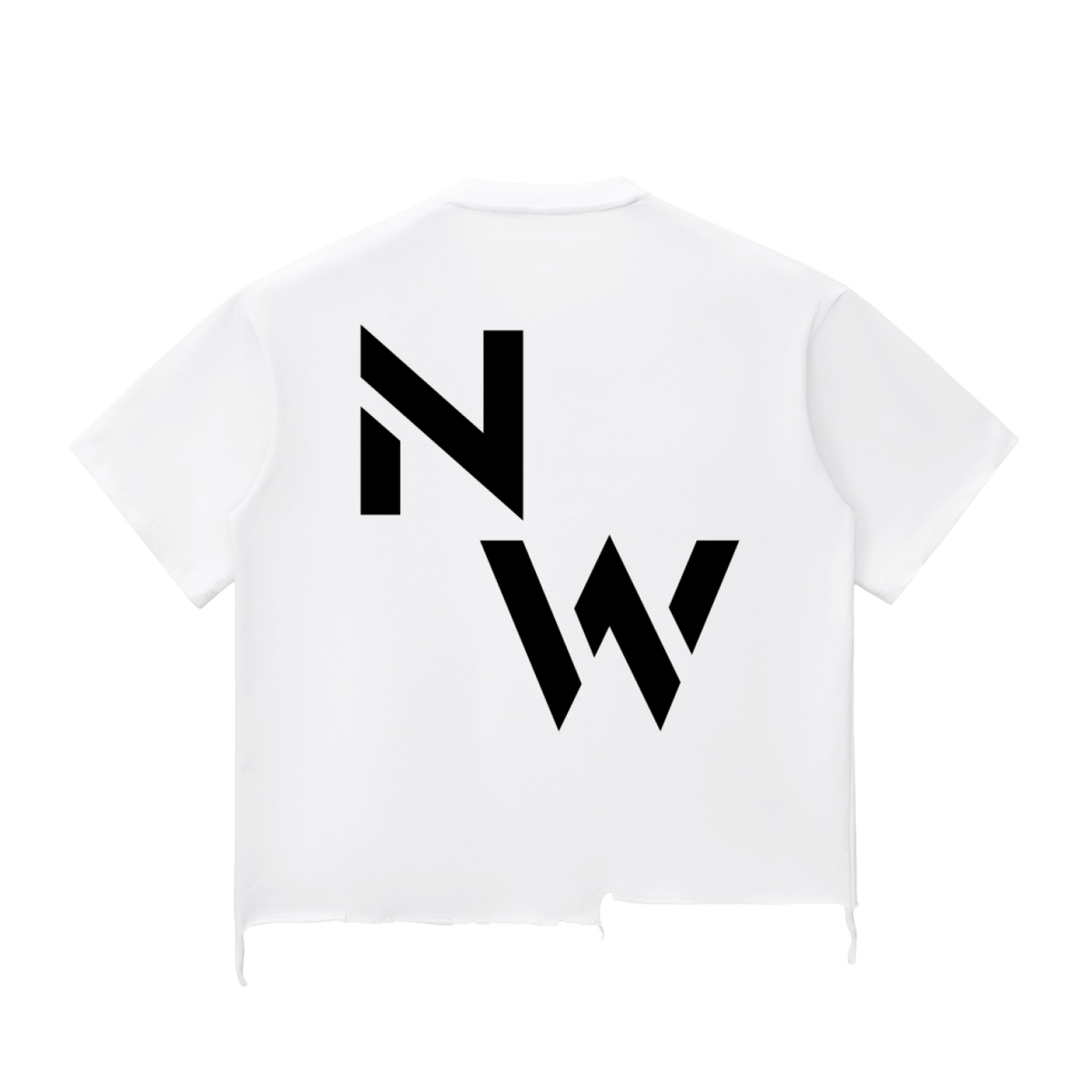NW signature raw-hem boxy T-shirt