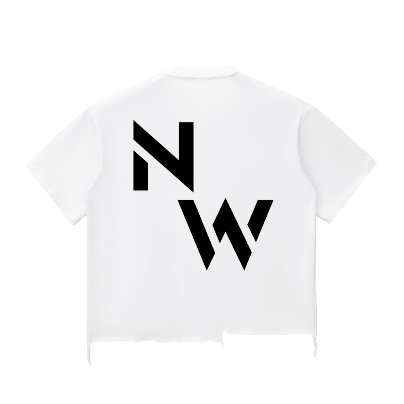 NW signature raw-hem boxy T-shirt