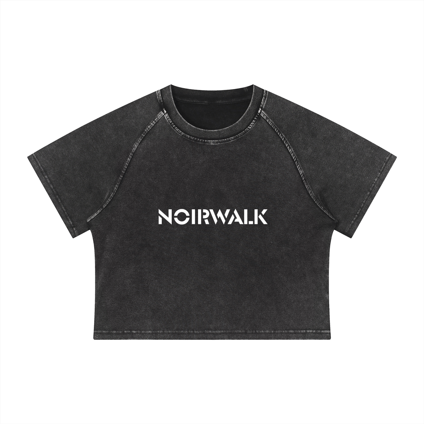 Women's Mineral Wash Raglan Crop T-Shirt