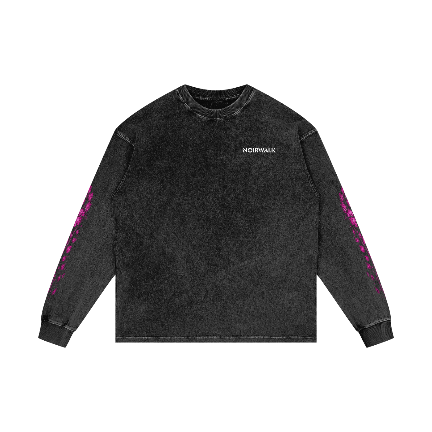 LOVE BLEEDS: Acid Wash Oversize Long Sleeve T-Shirt