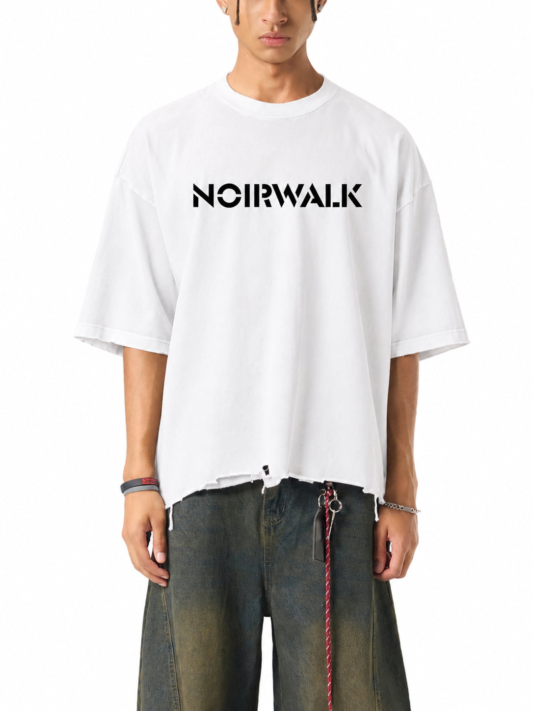NWS Snow Wash Raw-Hem Boxy T-shirt