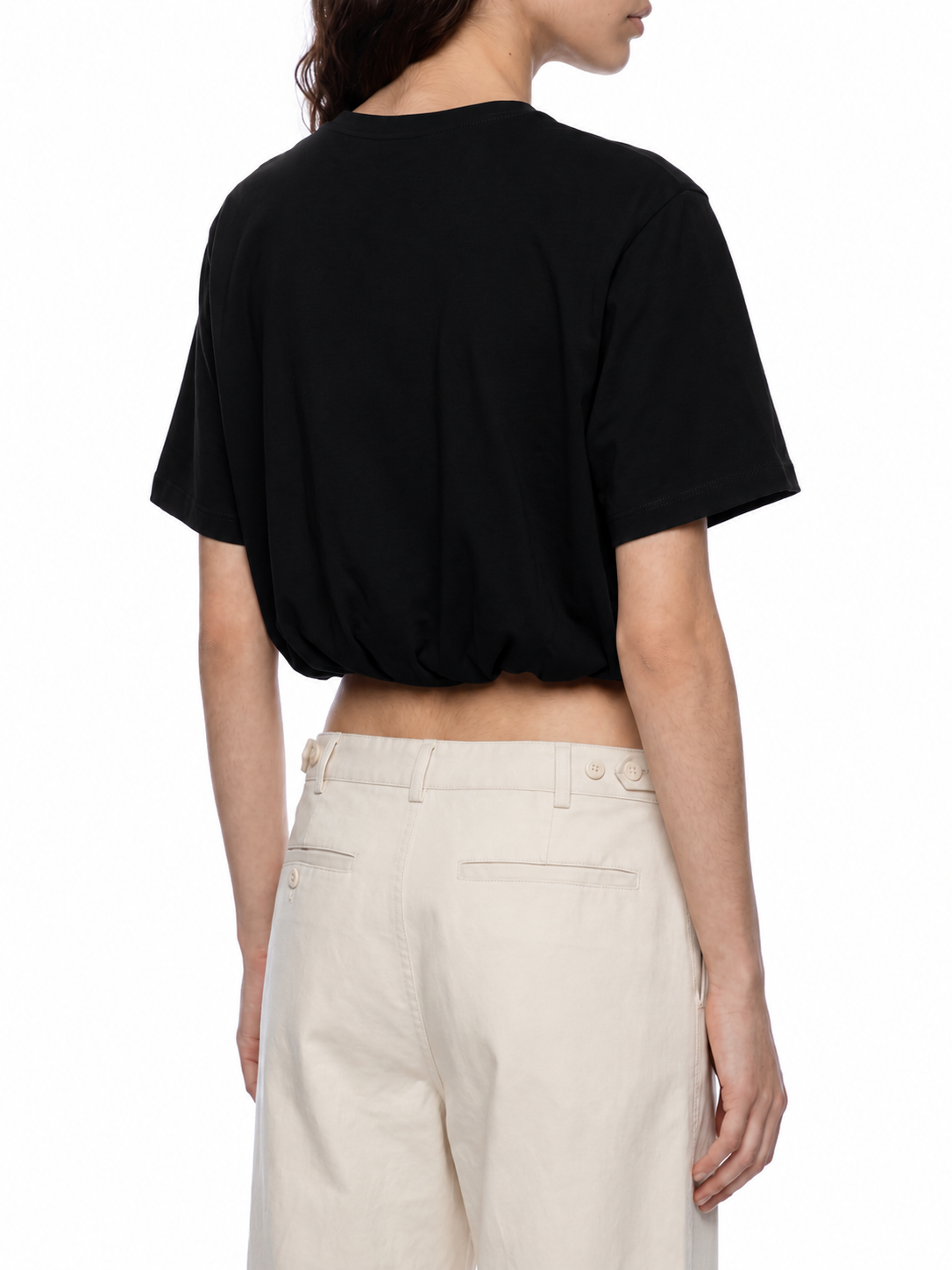 Women’s Crop Bubble Hem T-Shirt