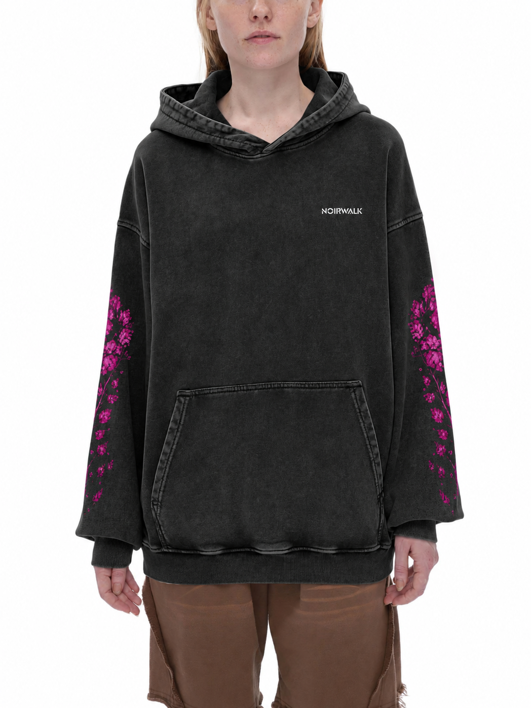 LOVE BLEEDS Washed Loose Cotton Hoodie