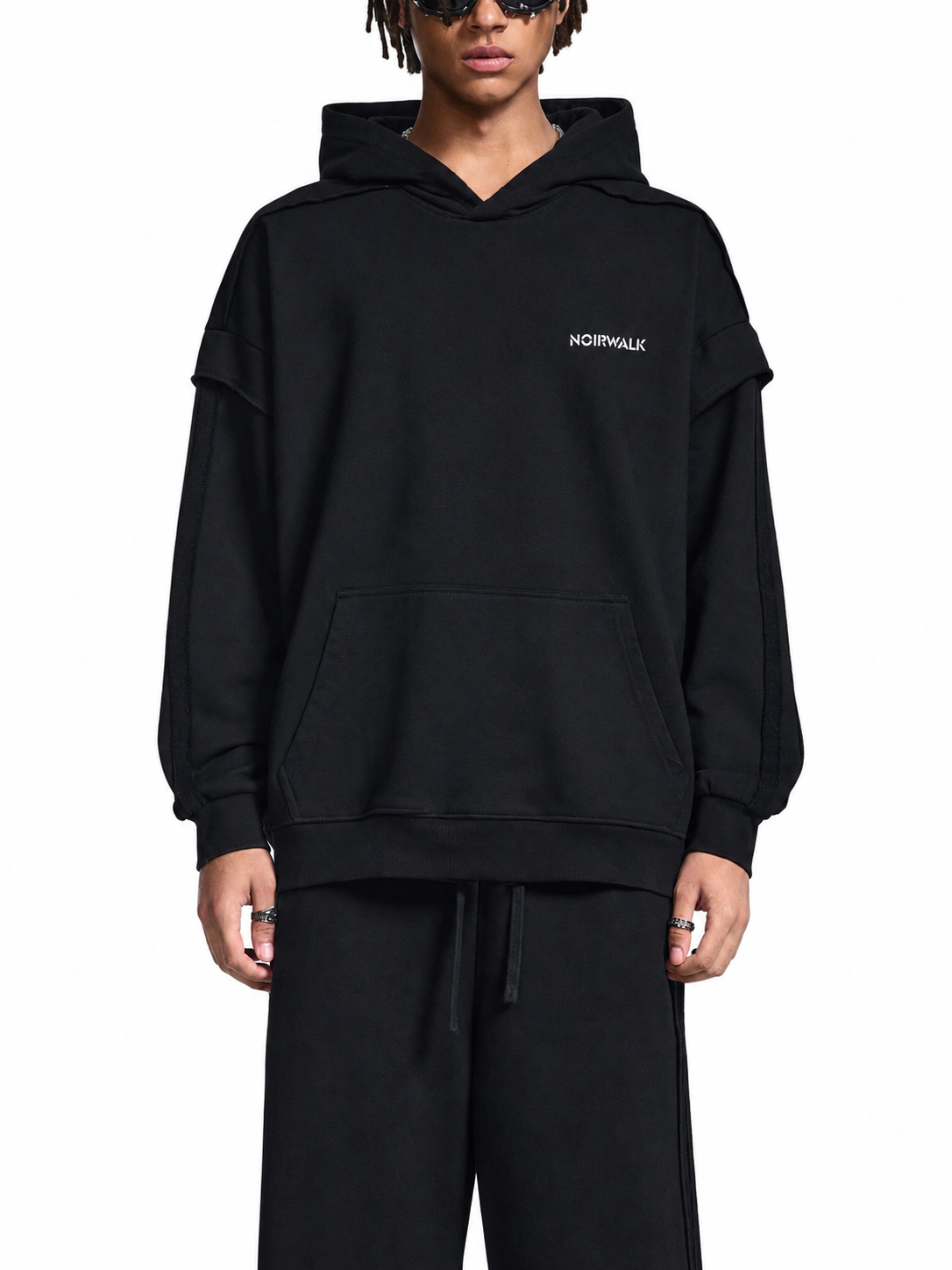 NWS Contrast Tape Double Layered Hoodie