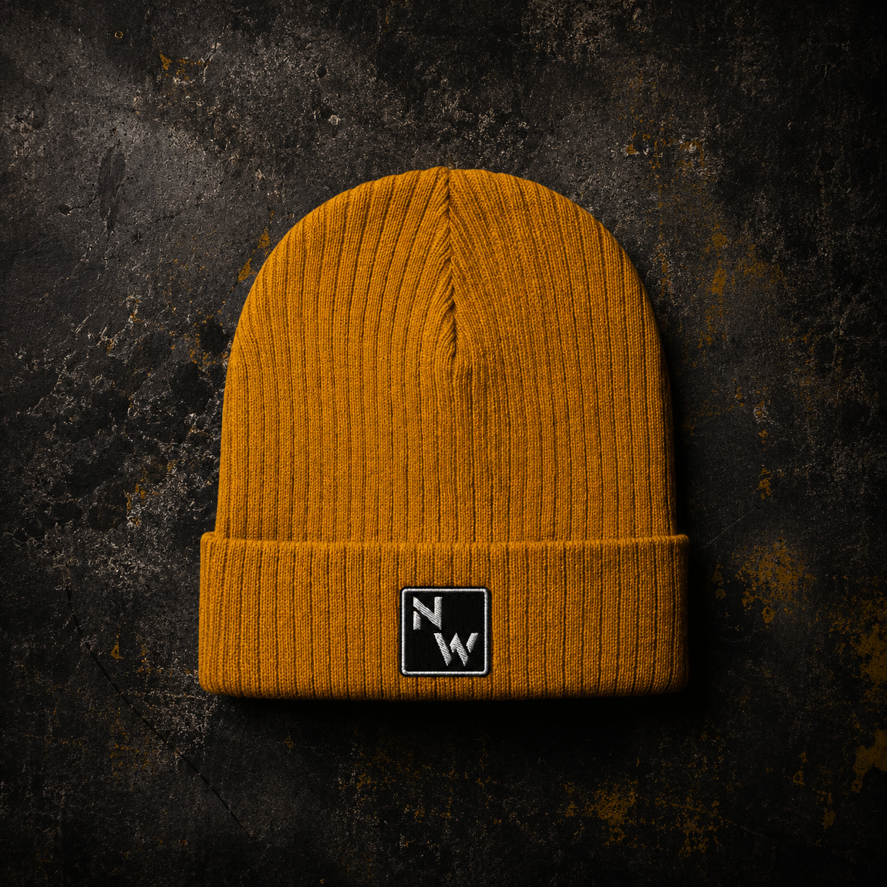 NW Logo Ribbed Knit Beanie