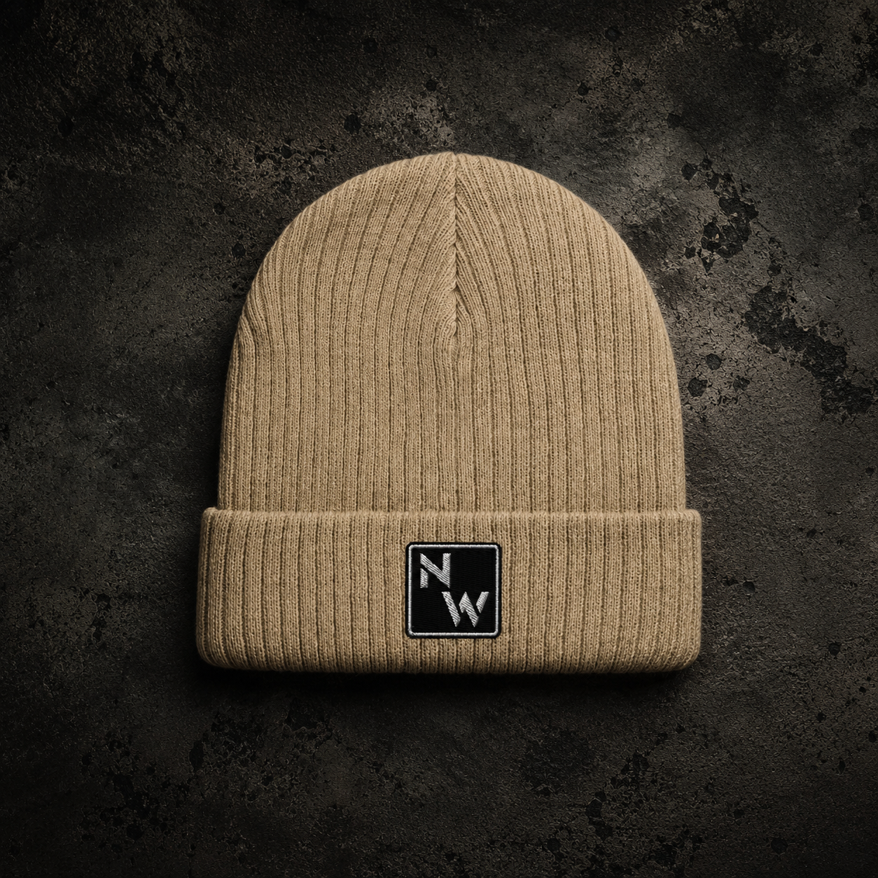 NW Logo Ribbed Knit Beanie