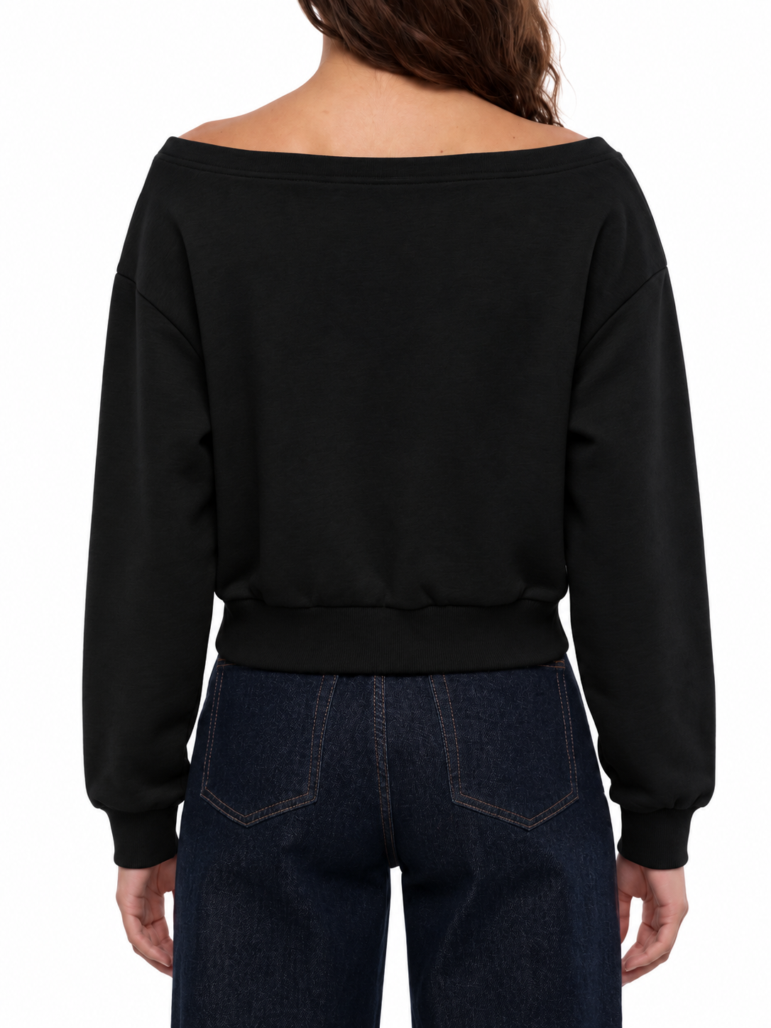Women's Off-Shoulder Sweatshirt