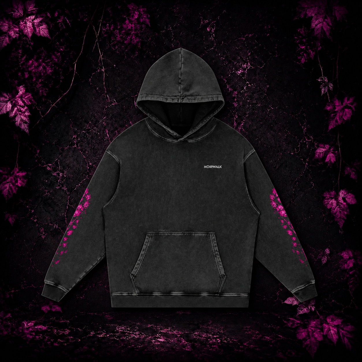 LOVE BLEEDS Washed Loose Cotton Hoodie