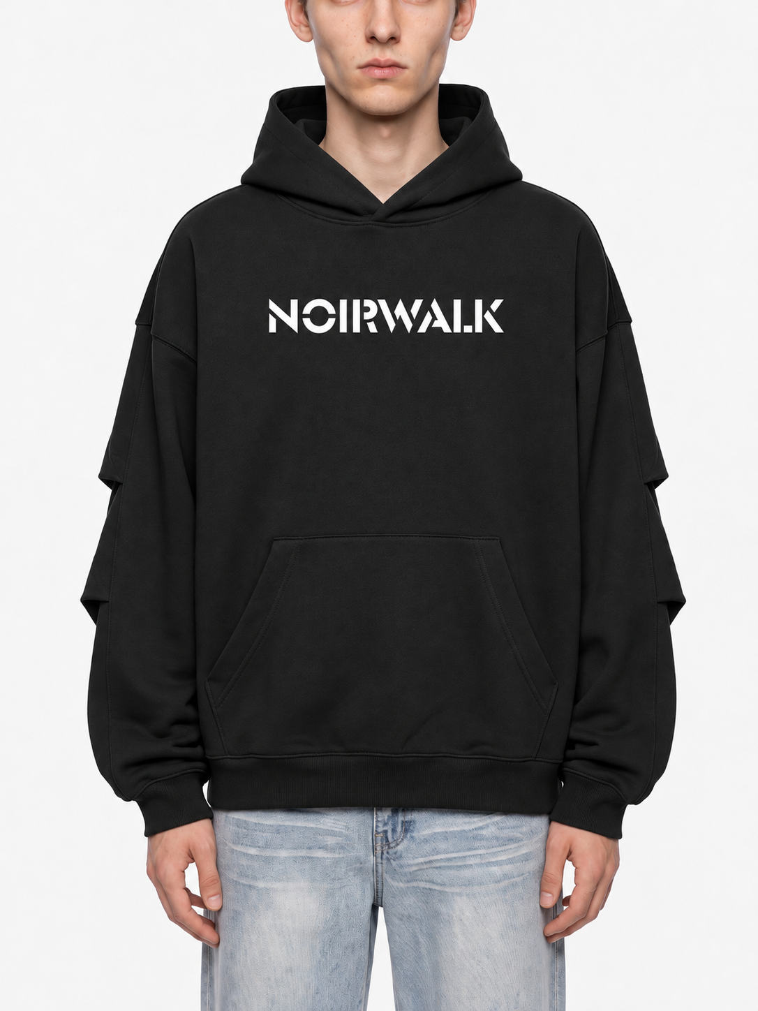 NWS Heavyweight Ruched Sleeves Hoodie