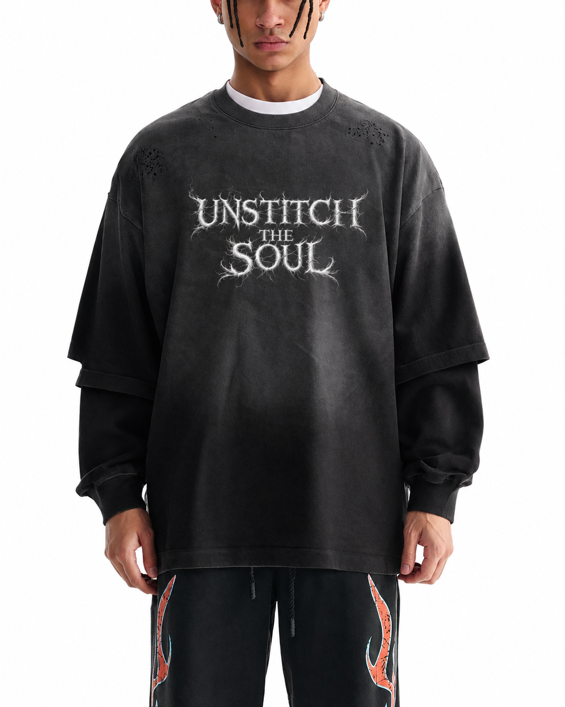 UNSTITCH THE SOUL: Two-Piece T-Shirt