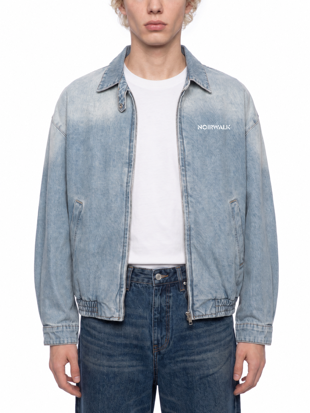 NW unisex full-zip denim jacket