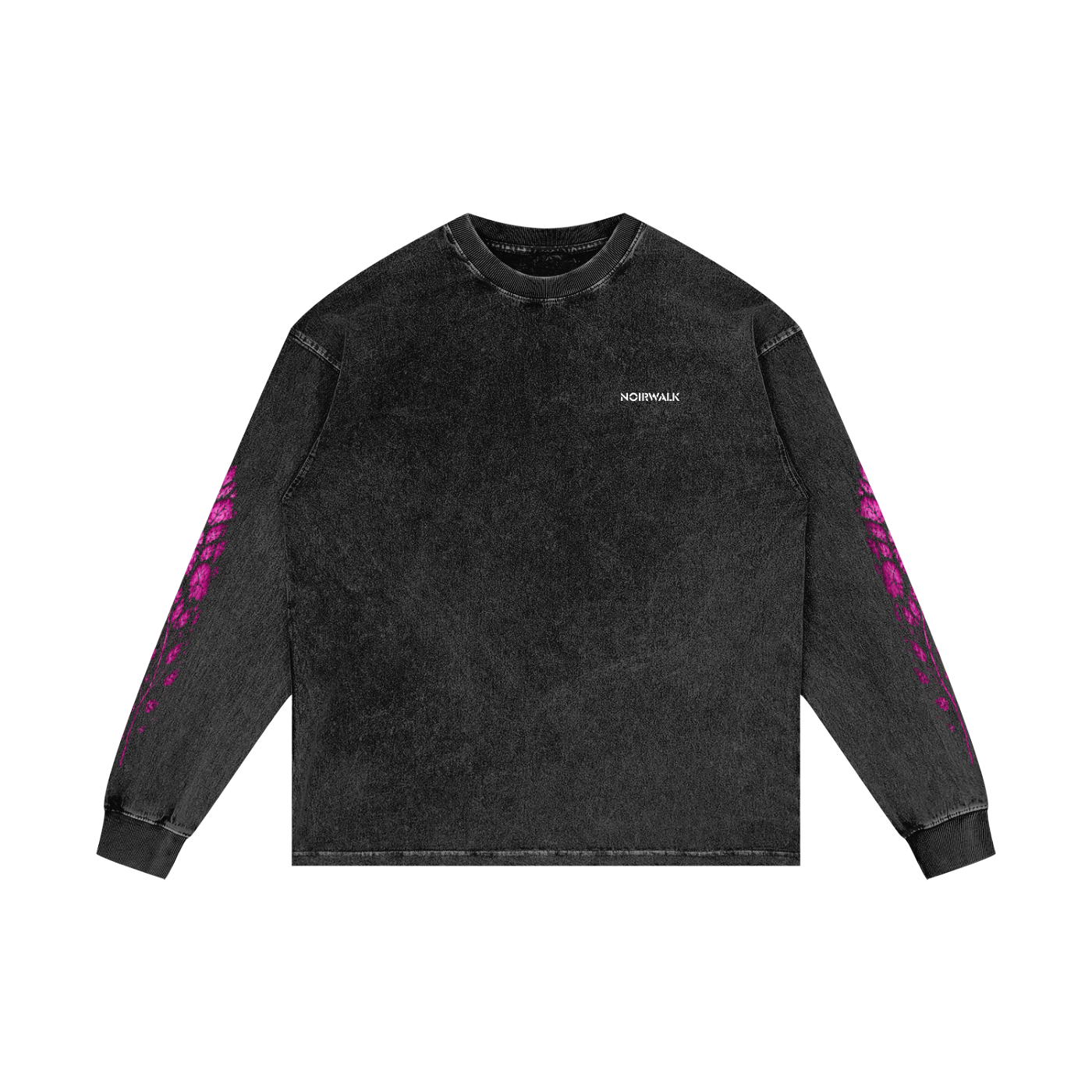 LOVE BLEEDS Acid Wash Oversize Long Sleeve T-Shirt