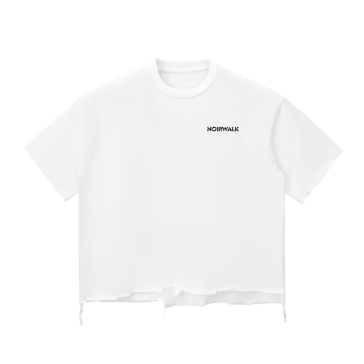NW signature raw-hem boxy T-shirt