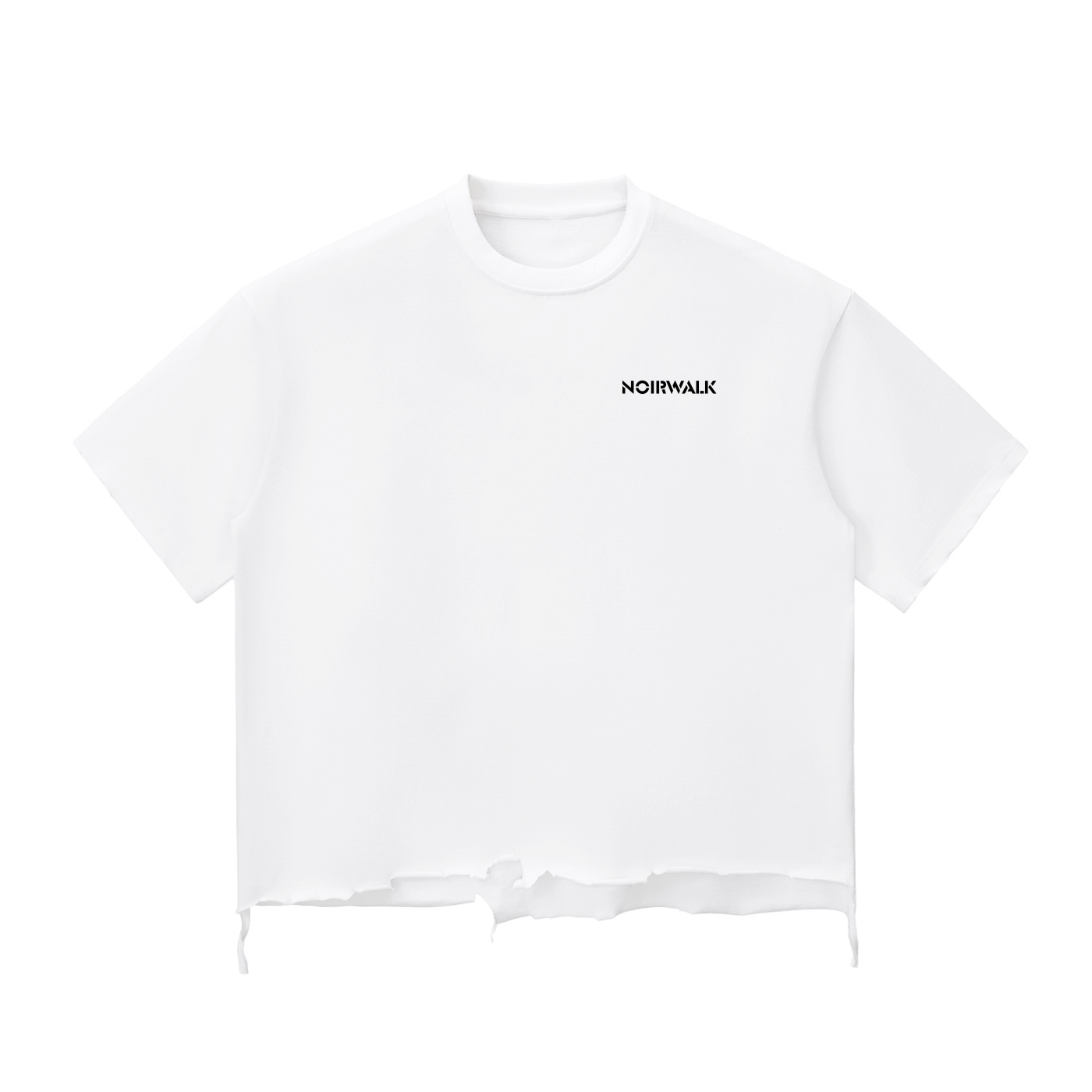 NW signature raw-hem boxy T-shirt